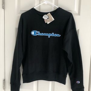 NWT Women’s Black Champion Sweatshirt size M